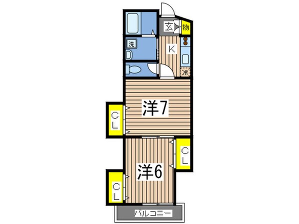 ガ－デンヒルズＹ＆Ｋの物件間取画像